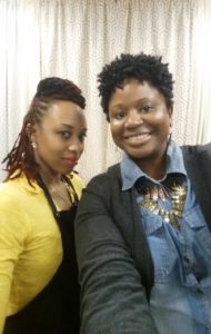 Toni the stylist and I.